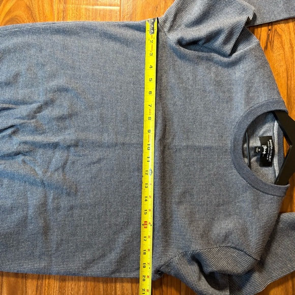 Banana Republic Baruffa Merino Wool Blue Crewneck Sweater Men’s Medium - Picture 5 of 5